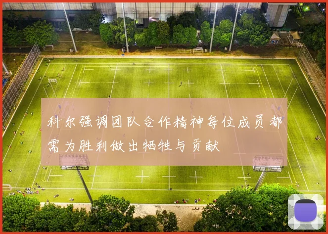 科尔强调团队合作精神每位成员都需为胜利做出牺牲与贡献